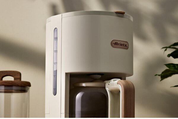 Ariete Macchina Caff Americano Caff Macinato 12 Tazze Potenza 900W con Filtro Breakfast Wood colore Beige - 00M139406AR0