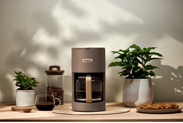 Ariete Macchina Caff Americana Caff Macinato 12 Tazze Potenza 900W con Filtro Breakfast Wood colore Tortora - 00M139407AR0