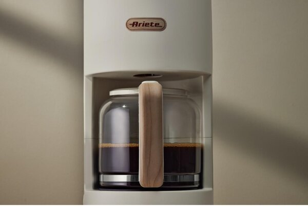 Ariete Macchina Caff Americano Caff Macinato 12 Tazze Potenza 900W con Filtro Breakfast Wood colore Beige - 00M139406AR0