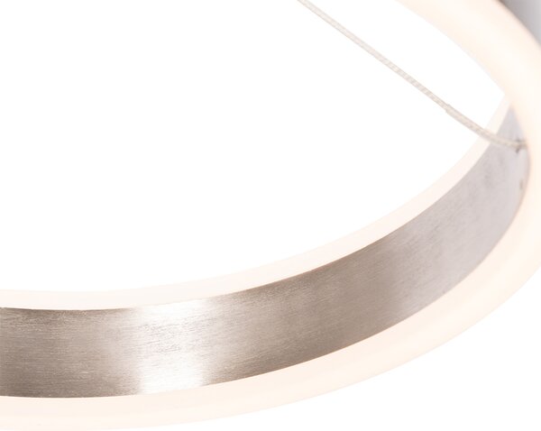 Lampada a sospensione in acciaio 30 cm con LED dimmerabile a 3 livelli - Lyani