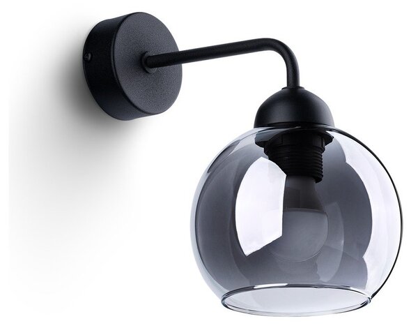 Lampada da parete nera ø 15 cm Grande – Sollux