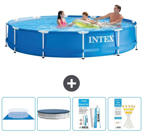 Piscina autoportante rettangolare - 366x76 cm - 5 pezzi - Modello S22456