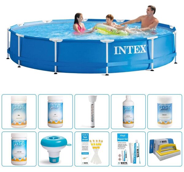 Piscina autoportante rettangolare - 366x76 cm - 11 pezzi - Modello S43251