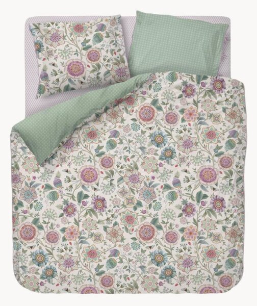 Set lenzuola in cotone percalle Viva Las Flores