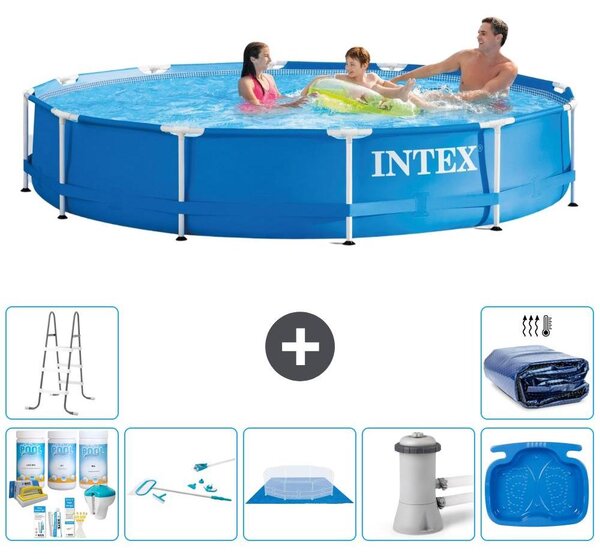 Piscina autoportante rettangolare - 366x76 cm - 8 pezzi - Modello S20446