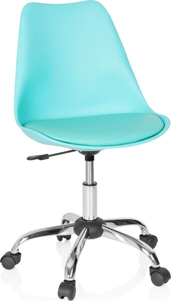 Sedia da ufficio, girevole, FANCY PRO turchese