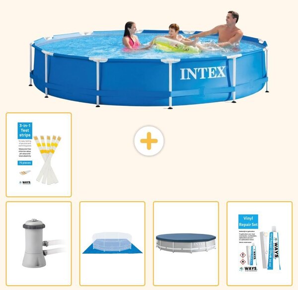 Piscina fuori terra a struttura - 366x76 cm - 6 pezzi - Modello S22467