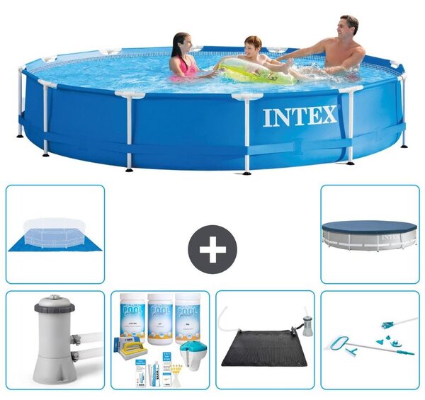Piscina autoportante rettangolare - 366x76 cm - 7 pezzi - Modello S20468