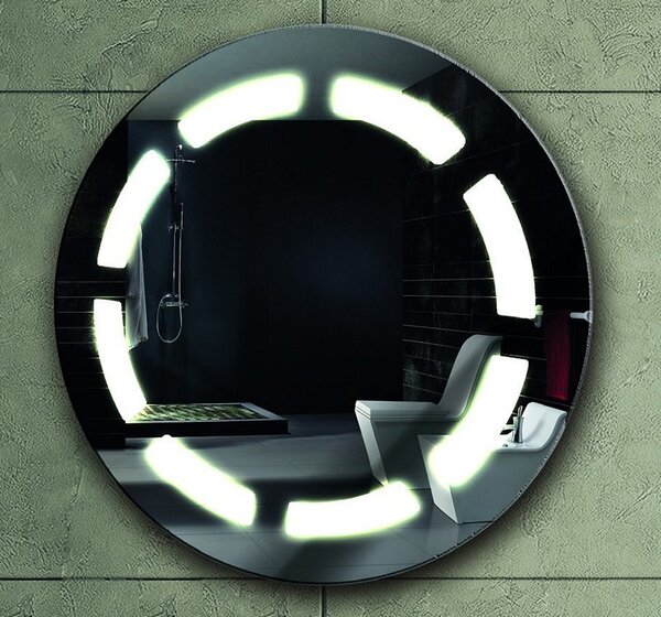 Specchio contenitore tondo diametro 63cm Led KAM-139 - KAMALU