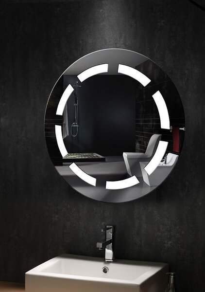 Specchio contenitore tondo diametro 63cm Led KAM-139 - KAMALU