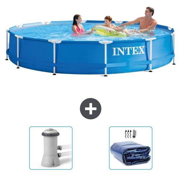 Piscina autoportante rettangolare - 366x76 cm - 3 pezzi - Modello S21339