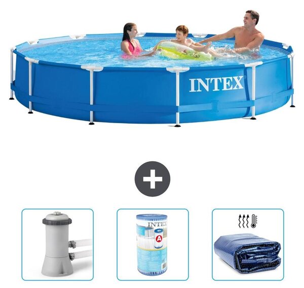Piscina autoportante rettangolare - 366x76 cm - 4 pezzi - Modello S21332
