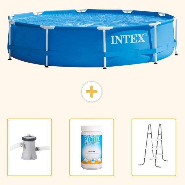 Piscina autoportante rettangolare - 305x76 cm - 4 pezzi - SCB84
