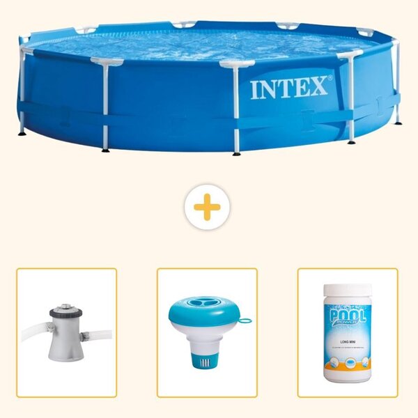 Piscina autoportante rettangolare - 305x76 cm - 4 pezzi - Modello SCB77