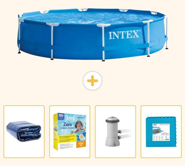 Piscina fuori terra a struttura - 366x76 cm - 5 pezzi - SCB9