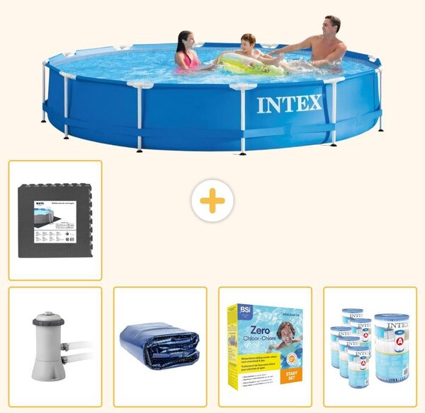 Piscina fuori terra a struttura - 366x76 cm - 6 pezzi - Modello SCB24