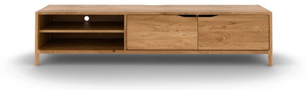 Tavolo TV in legno di quercia di colore naturale 200x48 cm Twig - The Beds