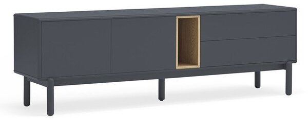 Tavolo TV grigio scuro 180x56 cm Corvo - Teulat