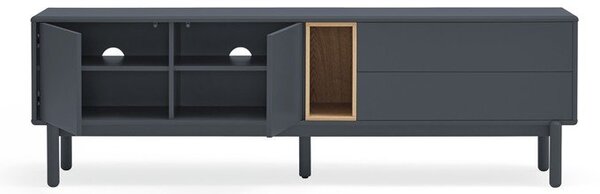 Tavolo TV grigio scuro 180x56 cm Corvo - Teulat
