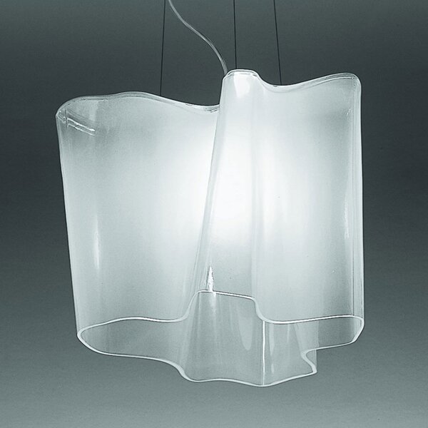 Lampada a sospensione Artemide, Logico, dimmerabile, Bianco, Soggiorno, Vetro, Design