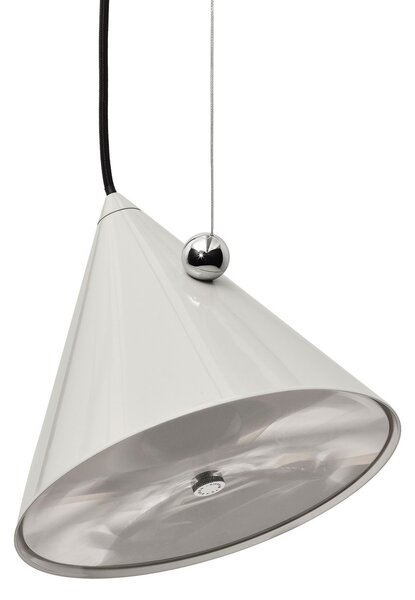 Lampada a sospensione Tom Dixon, Pose, dimmerabile, Grigio, Soggiorno, Metallo, Design