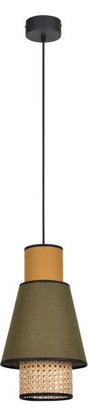 Lampada a sospensione MARKET SET, Singapour XS, dimmerabile, Verde, Soggiorno, Tessuto / Tessile, Design
