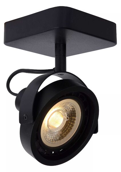 Lucide Faretto con struttura moderna in metallo e diffusore a LED  orientabile Tala LED Metallo Nero 3000k Luce Calda GU10 12W 1 Lampadina  Lumen 820