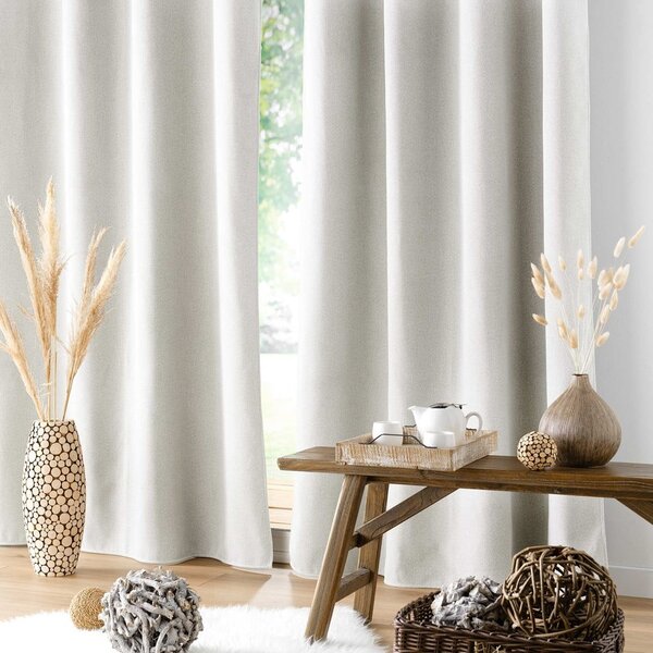 Tenda fonoassorbente crema 140x260 cm Jupiter - douceur d'intérieur