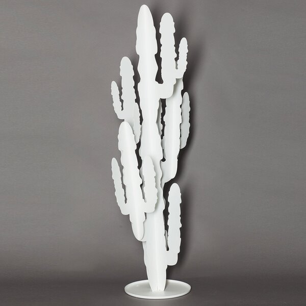 Arti e Mestieri Scultura da Terra Pianta grande Cactus! Bianco