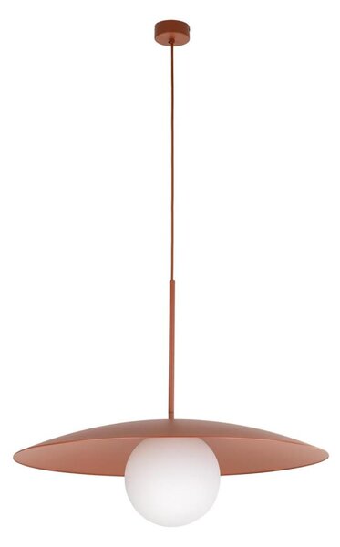 Lampadario a sospensione con filo SLATE 1xE27/15W/230V diametro 65 cm color mattone