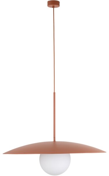 Lampadario a sospensione con filo SLATE 1xE27/15W/230V diametro 65 cm color mattone