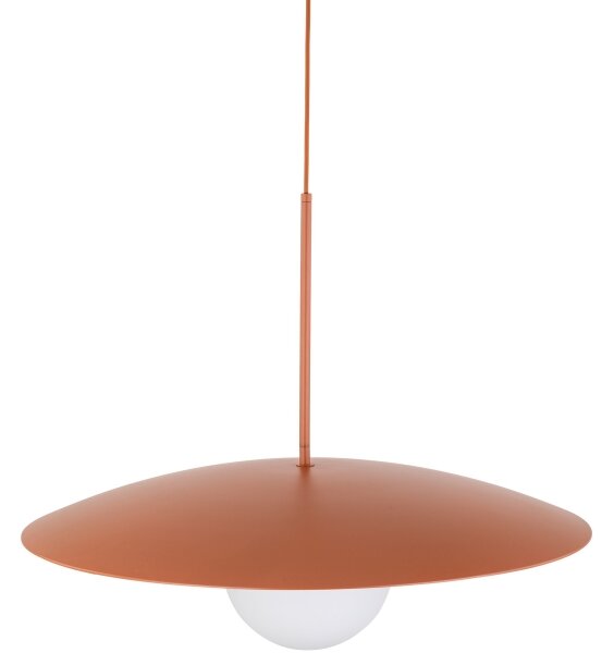Lampadario a sospensione con filo SLATE 1xE27/15W/230V diametro 65 cm color mattone