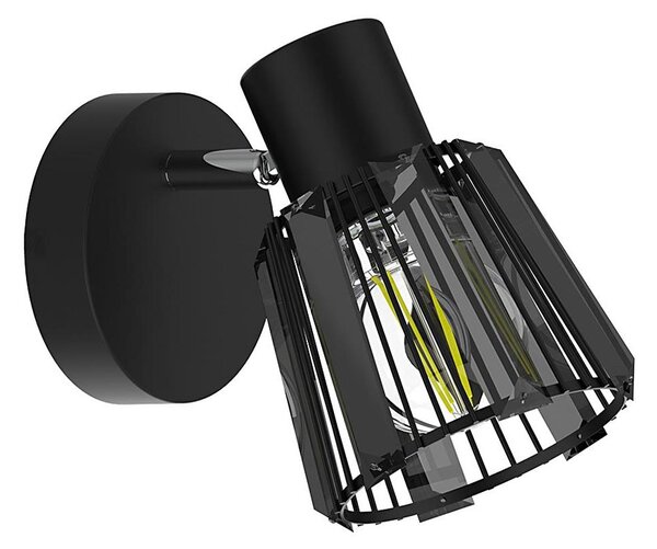 Prezent 27516 - Faretto da parete PONTEO 1xE27/40W/230V nero