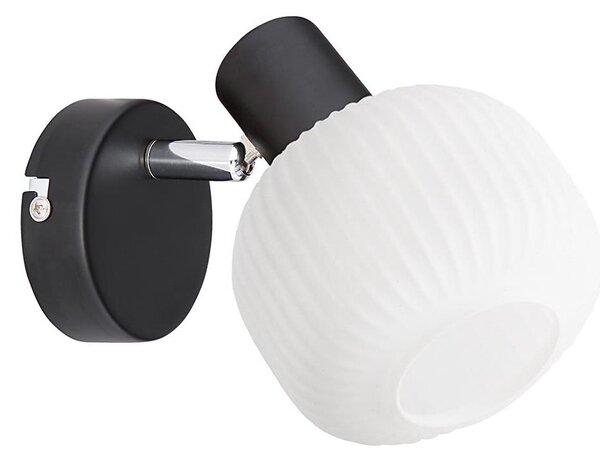 Prezent 27519 - Faretto da parete ARYA 1xE14/40W/230V nero/bianco