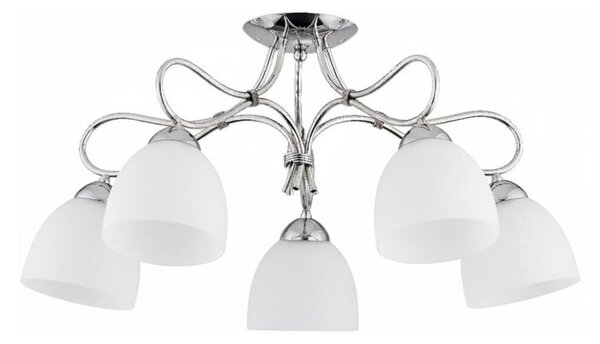Lampadario a plafone FILA 5xE27/15W/230V cromo lucido