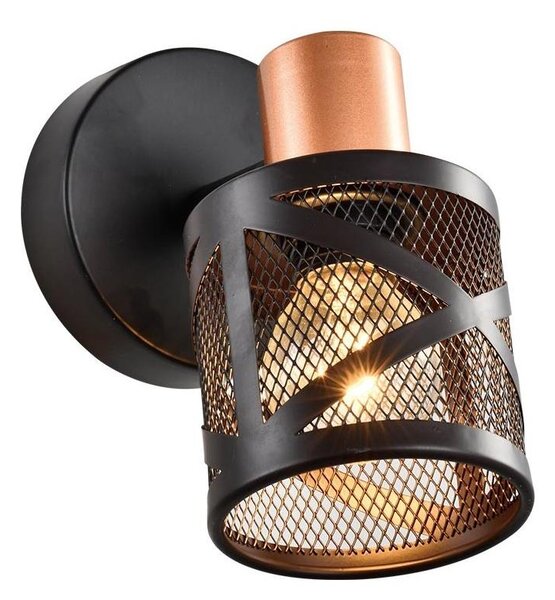 Prezent 75467 - Faretto da parete ANTARES 1xE14/40W/230V nero/rame