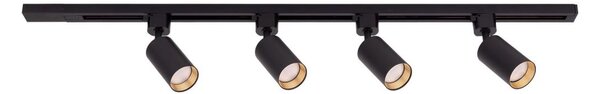 Faretto per sistema a binario TRACER 4xGU10/10W/230V 1 m nero