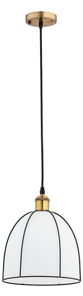 Lampadario a sospensione con cavo DAVE 1xE27/15W/230V oro/nero