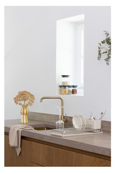 Scolapiatti beige in metallo 46x20 cm – Brabantia