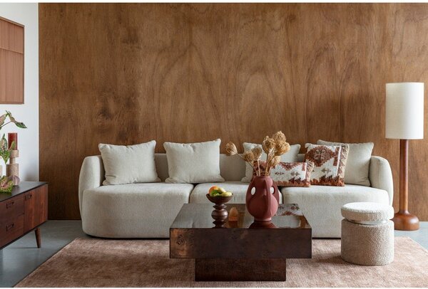 Tavolino da salotto colore naturale scuro con effetto noce 90x90 cm Quinn – Dutchbone