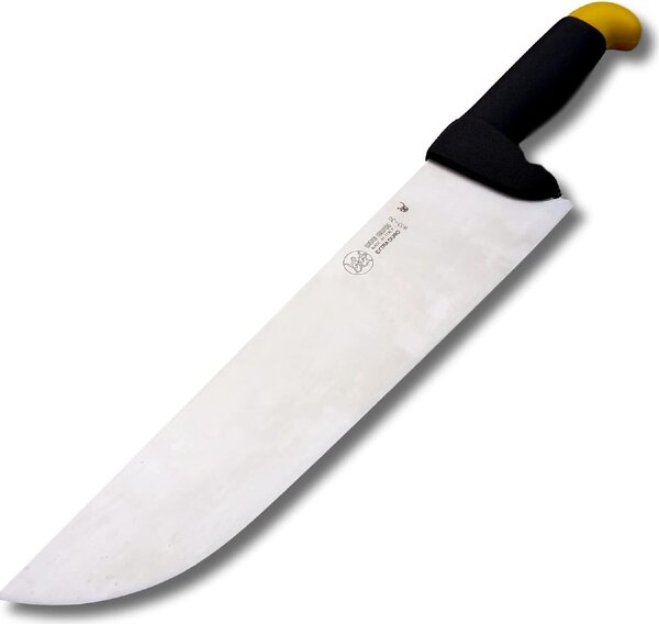 Due Buoi Coltello Macellaio Lama Larga 803 Manico Plt/Inox cm 30