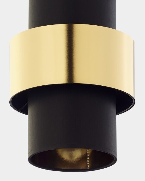 Lampadario su filo CALISTO 1xE27/15W/230V oro/nero