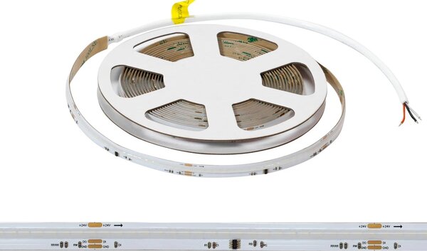 Striscia LED Digitale COB RGBW 24V 14W/m RUNNING Professionale IP20 - 5 metri