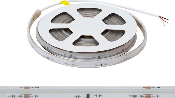 Striscia LED Digitale COB RGBW 24V 14W/m RUNNING Professionale IP65 - 5 metri