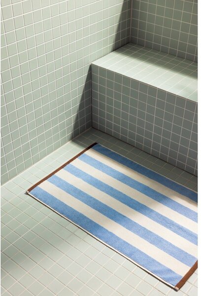 Tappetino per il bagno blu in tessuto 50x80 cm Gobo – noo.ma