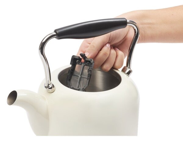 Bollitore color crema in acciaio inox 1,5 l Highclere – Haden
