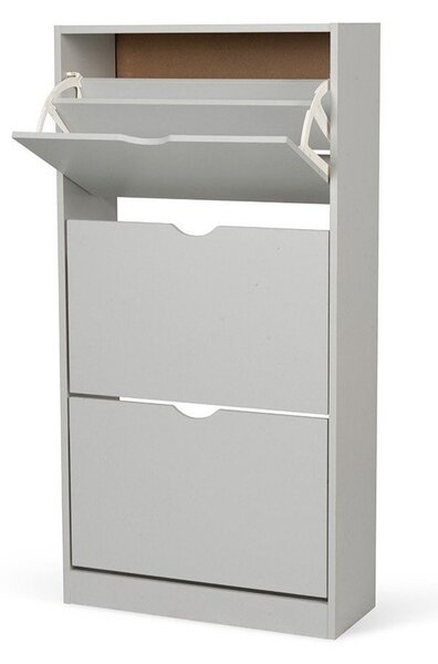 Scarpiera grigia con ante ribaltabili 60x118x24 cm Stelo – Bonami Essentials