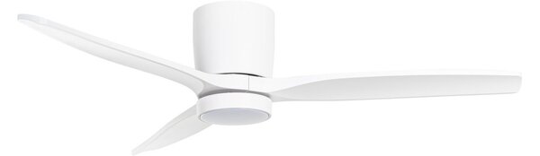 Ventilatore da soffitto LED Sorin, bianco, CCT, IP44, 3 pale - Lucande Lucande, Sorin, Bianco, Studio / Ufficio, Metallo, Moderno