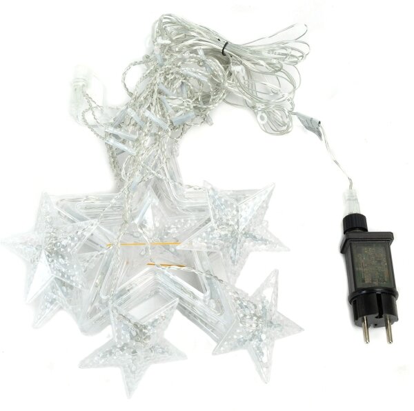 Aigostar - Catena luminosa natalizia LED per esterni 120 LED/8 funzioni 6x0,6 m IP44 multicolore + telecomando