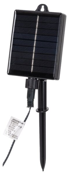 Aigostar - Catena luminosa solare a LED per Natale, 500 LED / 8 funzioni, 52 m, IP65, bianco caldo, 1200 mAh